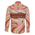 Aloha Hawaii Mikioi Lei Family Matching Short Sleeve Bodycon Dress and Hawaiian Shirt Beige Tropical Flower Pattern - Polynesian Pride