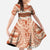 Aloha Hawaii Mikioi Lei Family Matching Summer Maxi Dress and Hawaiian Shirt Beige Tropical Flower Pattern - Polynesian Pride