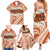 Aloha Hawaii Mikioi Lei Family Matching Summer Maxi Dress and Hawaiian Shirt Beige Tropical Flower Pattern - Polynesian Pride