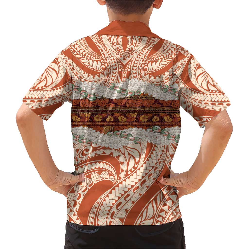 Aloha Hawaii Mikioi Lei Hawaiian Shirt Beige Tropical Flower Pattern - Polynesian Pride