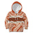 Aloha Hawaii Mikioi Lei Kid Hoodie Beige Tropical Flower Pattern - Polynesian Pride