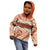 Aloha Hawaii Mikioi Lei Kid Hoodie Beige Tropical Flower Pattern - Polynesian Pride