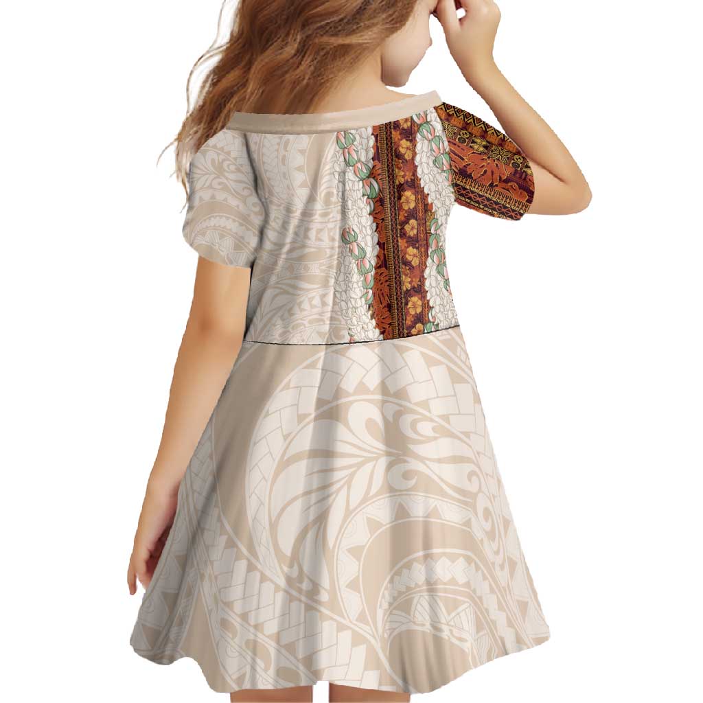 Aloha Hawaii Mikioi Lei Family Matching Mermaid Dress and Hawaiian Shirt Cattail Red Tropical Flower Pattern - Polynesian Pride