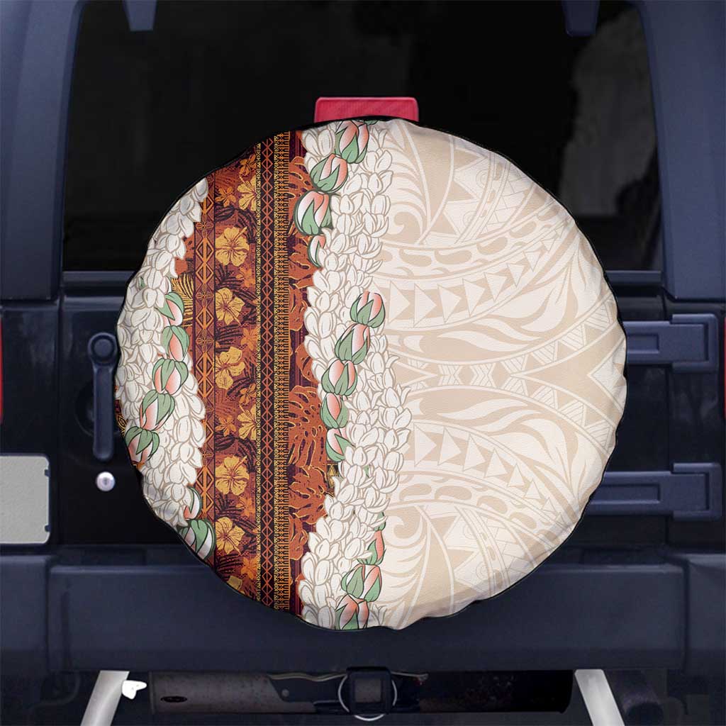 Aloha Hawaii Mikioi Lei Spare Tire Cover Cattail Red Tropical Flower Pattern - Polynesian Pride