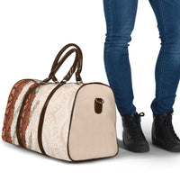 Aloha Hawaii Mikioi Lei Travel Bag Cattail Red Tropical Flower Pattern - Polynesian Pride