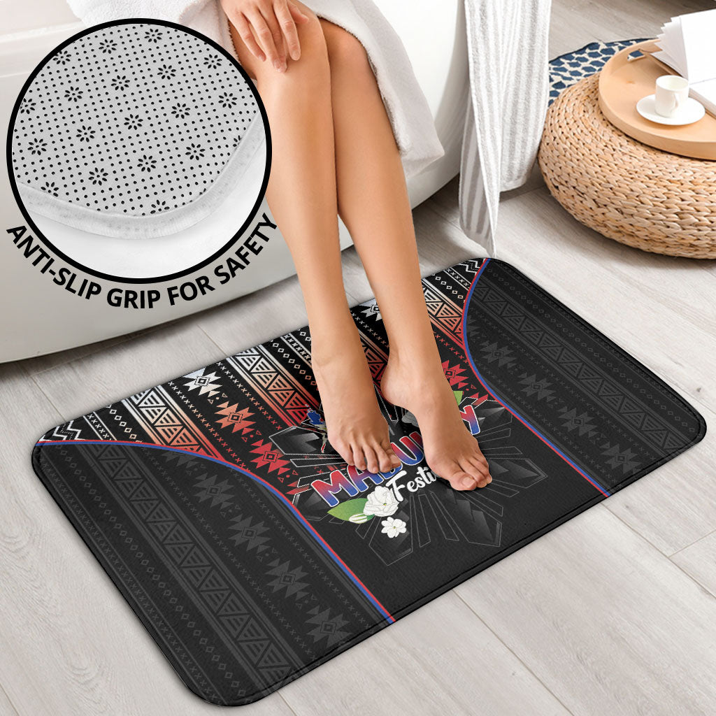 Mabuhay Philippines Festival Bathroom Set Filipino Map Sampaguita Igorot Pattern