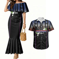 Mabuhay Philippines Festival Couples Matching Mermaid Dress and Hawaiian Shirt Filipino Map Sampaguita Igorot Pattern