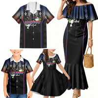 Mabuhay Philippines Festival Family Matching Mermaid Dress and Hawaiian Shirt Filipino Map Sampaguita Igorot Pattern