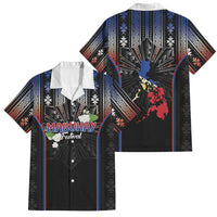 Mabuhay Philippines Festival Family Matching Off Shoulder Short Dress and Hawaiian Shirt Filipino Map Sampaguita Igorot Pattern