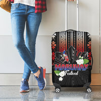 Mabuhay Philippines Festival Luggage Cover Filipino Map Sampaguita Igorot Pattern
