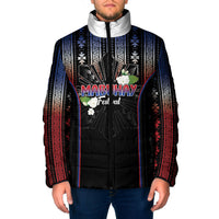Mabuhay Philippines Festival Padded Jacket Filipino Map Sampaguita Igorot Pattern