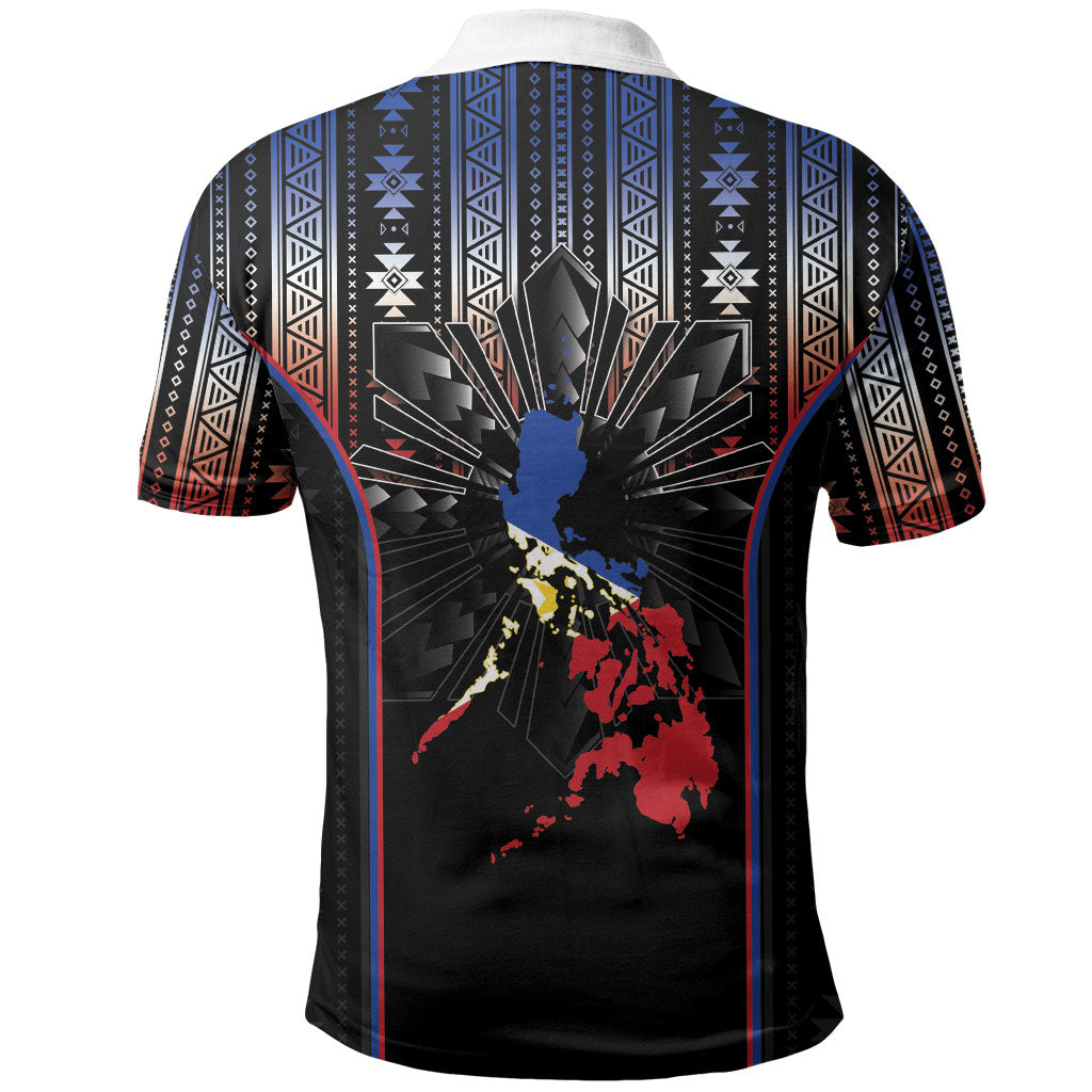 Mabuhay Philippines Festival Polo Shirt Filipino Map Sampaguita Igorot Pattern