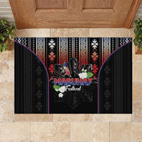 Mabuhay Philippines Festival Rubber Doormat Filipino Map Sampaguita Igorot Pattern