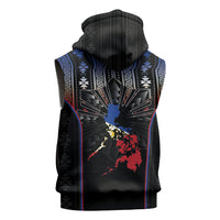 Mabuhay Philippines Festival Sleeveless Hoodie Filipino Map Sampaguita Igorot Pattern