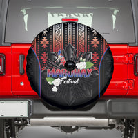 Mabuhay Philippines Festival Spare Tire Cover Filipino Map Sampaguita Igorot Pattern