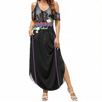 Mabuhay Philippines Festival Summer Maxi Dress Filipino Map Sampaguita Igorot Pattern