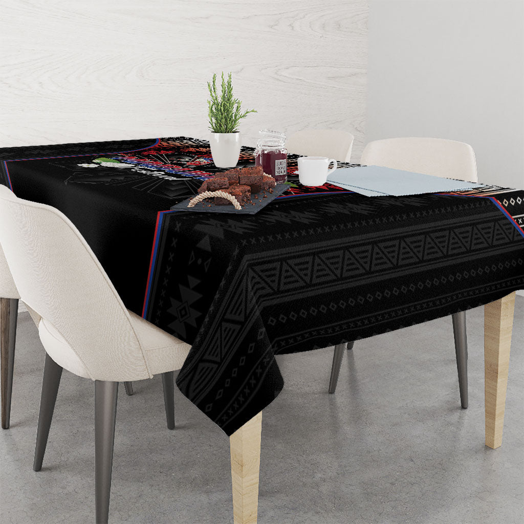 Mabuhay Philippines Festival Tablecloth Filipino Map Sampaguita Igorot Pattern