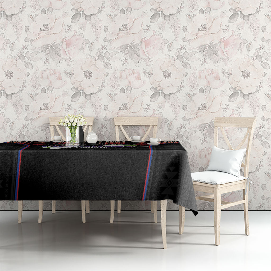 Mabuhay Philippines Festival Tablecloth Filipino Map Sampaguita Igorot Pattern