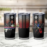 Mabuhay Philippines Festival Tumbler Cup Filipino Map Sampaguita Igorot Pattern