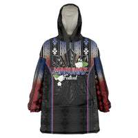 Mabuhay Philippines Festival Wearable Blanket Hoodie Filipino Map Sampaguita Igorot Pattern