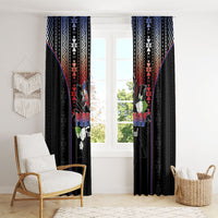 Mabuhay Philippines Festival Window Curtain Filipino Map Sampaguita Igorot Pattern