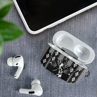 Mabuhay Philippines Festival AirPods Case Filipino Map Black White Igorot Pattern