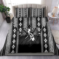 Mabuhay Philippines Festival Bedding Set Filipino Map Black White Igorot Pattern
