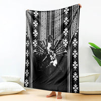 Mabuhay Philippines Festival Blanket Filipino Map Black White Igorot Pattern