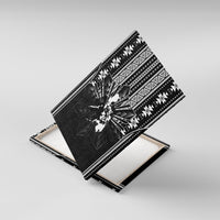 Mabuhay Philippines Festival Canvas Wall Art Filipino Map Black White Igorot Pattern