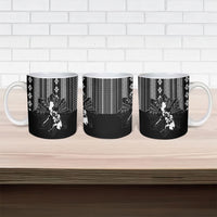Mabuhay Philippines Festival Ceramic Mug Filipino Map Black White Igorot Pattern