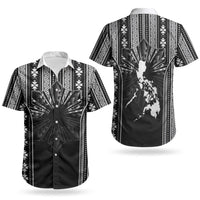 Mabuhay Philippines Festival Couples Matching Summer Maxi Dress and Hawaiian Shirt Filipino Map Black White Igorot Pattern