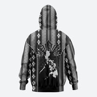 Mabuhay Philippines Festival Hoodie Filipino Map Black White Igorot Pattern