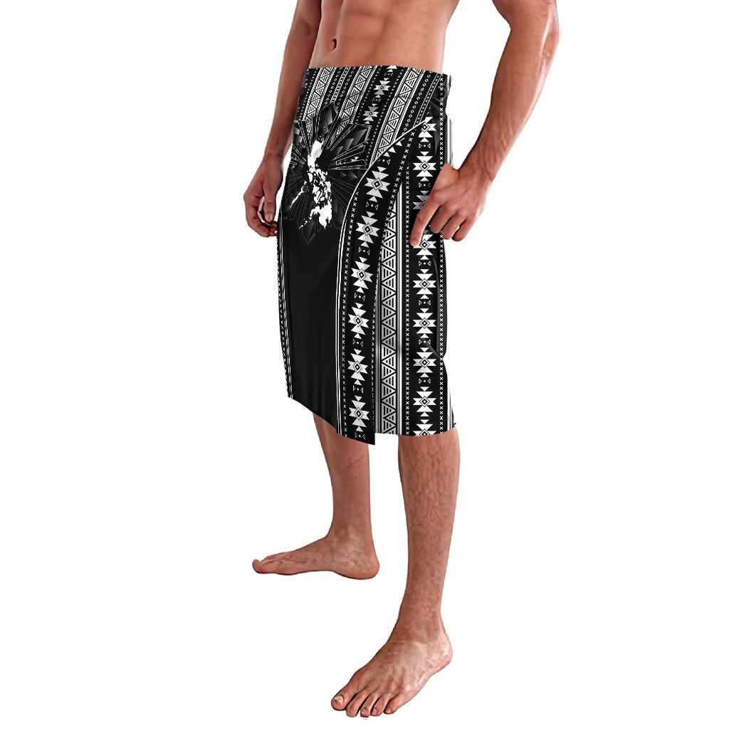 Mabuhay Philippines Festival Lavalava Filipino Map Black White Igorot Pattern