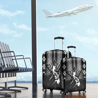Mabuhay Philippines Festival Luggage Cover Filipino Map Black White Igorot Pattern