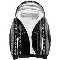 Mabuhay Philippines Festival Sherpa Hoodie Filipino Map Black White Igorot Pattern
