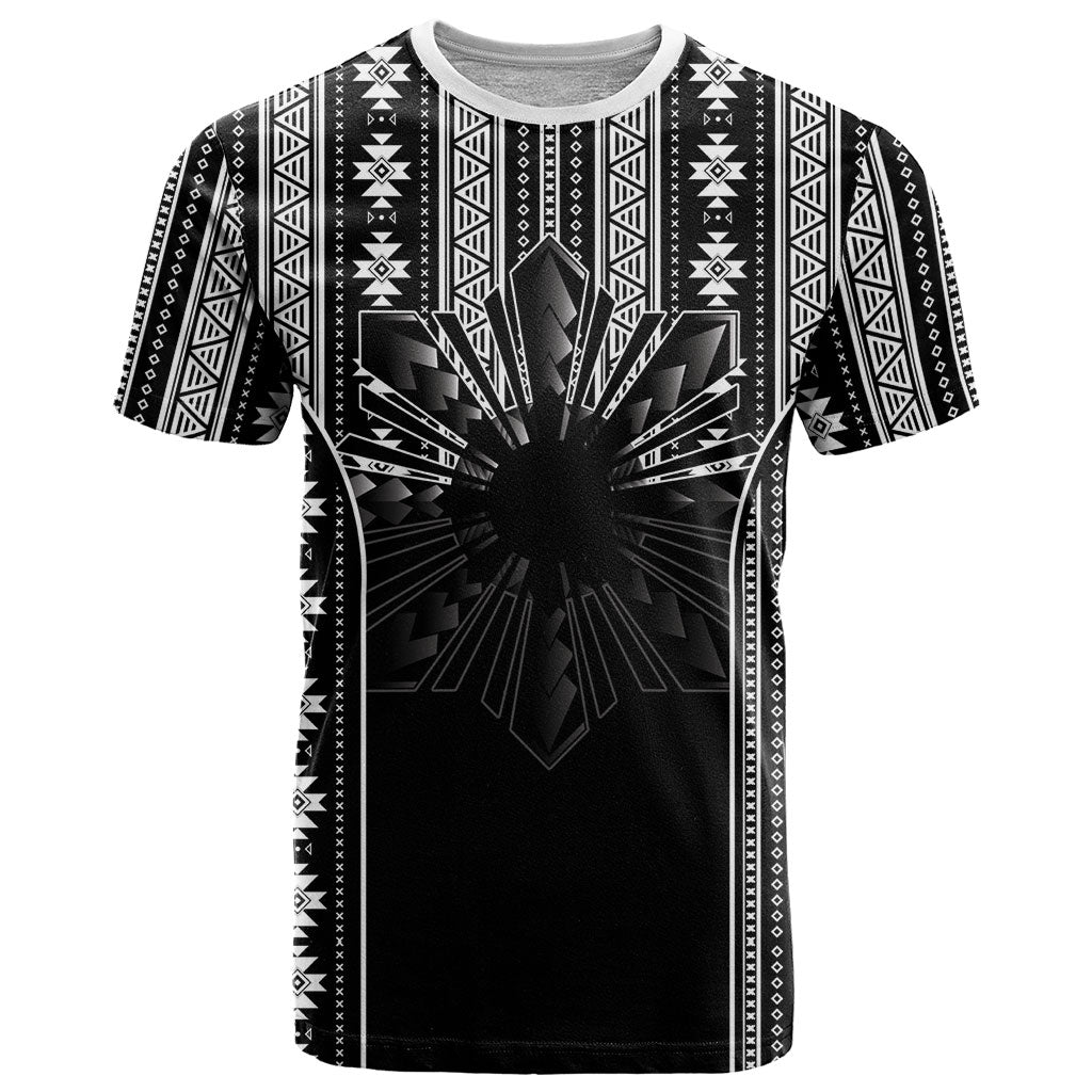 Mabuhay Philippines Festival T Shirt Filipino Map Black White Igorot Pattern