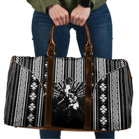Mabuhay Philippines Festival Travel Bag Filipino Map Black White Igorot Pattern