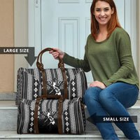 Mabuhay Philippines Festival Travel Bag Filipino Map Black White Igorot Pattern