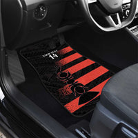 Custom New Caledonia Football Car Mats Allez Les Cagous Polynesian Pattern