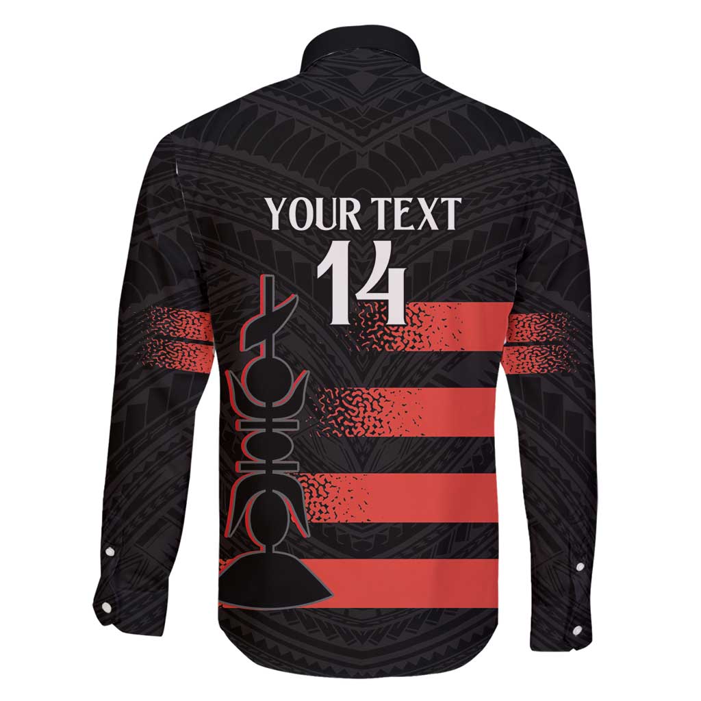 Custom New Caledonia Football Family Matching Summer Maxi Dress and Hawaiian Shirt Allez Les Cagous Polynesian Pattern