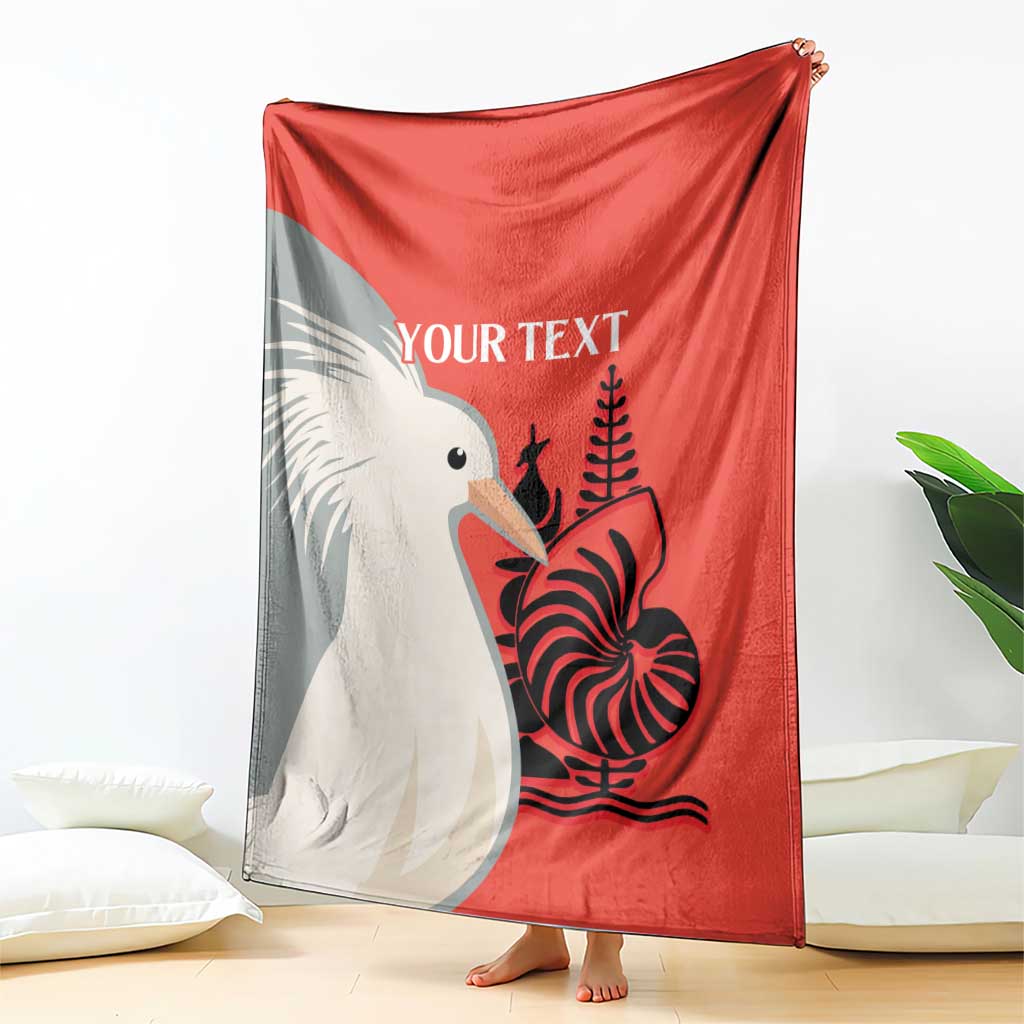 Custom Nouvelle-Caledonie Football Blanket Allez Les Cagous Simple Style