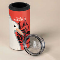 Custom Nouvelle-Caledonie Football 4 in 1 Can Cooler Tumbler Allez Les Cagous Simple Style