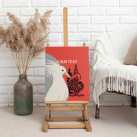 Custom Nouvelle-Caledonie Football Canvas Wall Art Allez Les Cagous Simple Style