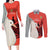 Custom Nouvelle-Caledonie Football Couples Matching Long Sleeve Bodycon Dress and Long Sleeve Button Shirt Allez Les Cagous Simple Style