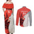 Custom Nouvelle-Caledonie Football Couples Matching Off Shoulder Maxi Dress and Long Sleeve Button Shirt Allez Les Cagous Simple Style