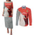 Custom Nouvelle-Caledonie Football Couples Matching Puletasi and Long Sleeve Button Shirt Allez Les Cagous Simple Style