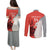 Custom Nouvelle-Caledonie Football Couples Matching Puletasi and Long Sleeve Button Shirt Allez Les Cagous Simple Style