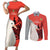 Custom Nouvelle-Caledonie Football Couples Matching Short Sleeve Bodycon Dress and Long Sleeve Button Shirt Allez Les Cagous Simple Style