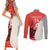 Custom Nouvelle-Caledonie Football Couples Matching Short Sleeve Bodycon Dress and Long Sleeve Button Shirt Allez Les Cagous Simple Style