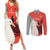Custom Nouvelle-Caledonie Football Couples Matching Summer Maxi Dress and Long Sleeve Button Shirt Allez Les Cagous Simple Style